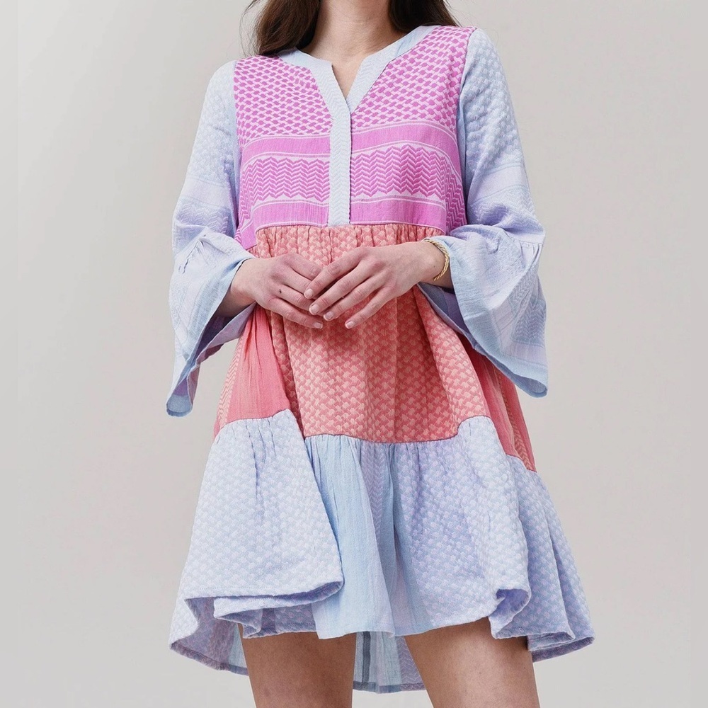 SUMMERY COPENHAGEN Women's Medium Kenya Dress Cottagecore Bohemian Lagenlook